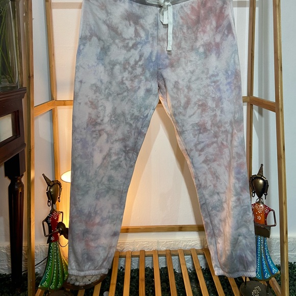 THE DROP Multi Tie Dye Fleece Drawstring Sweatpants Jogger’s. Size-XXS - Picture 8 of 10
